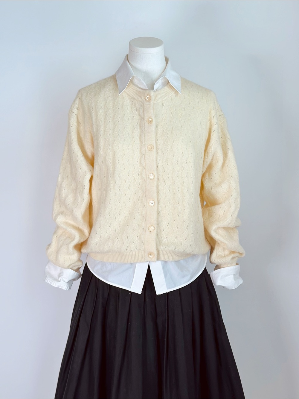 J.Crew Like New Soft Wool Blend Textured Knit Cardigan Women’s XS Cream